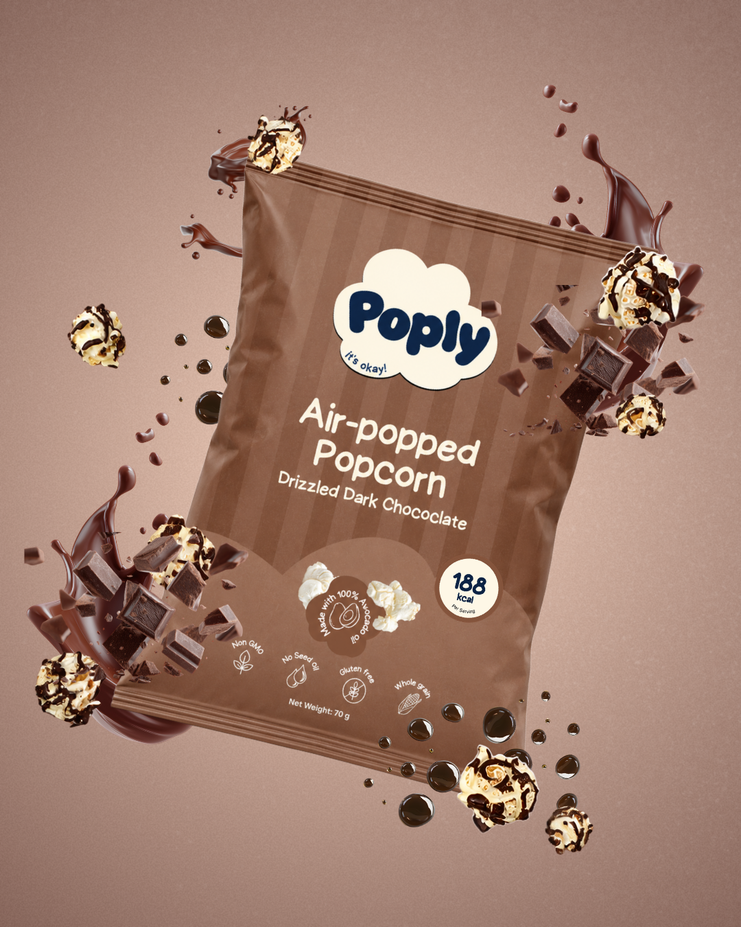 Drizzled Dark Chocolate